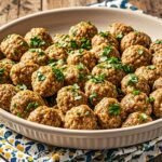 These turkey meatballs are healthy, full of flavor, and juicy, with a mix of fresh and dried herbs that give them a delicious Italian taste.