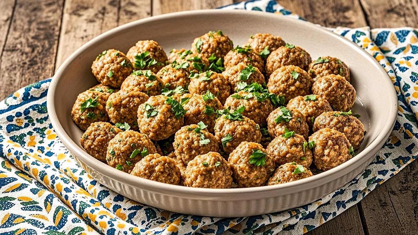 These turkey meatballs are healthy, full of flavor, and juicy, with a mix of fresh and dried herbs that give them a delicious Italian taste.