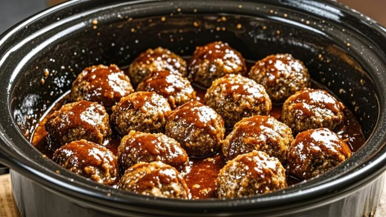 Crockpot Meatballs with Grape Jelly Sauce Recipe