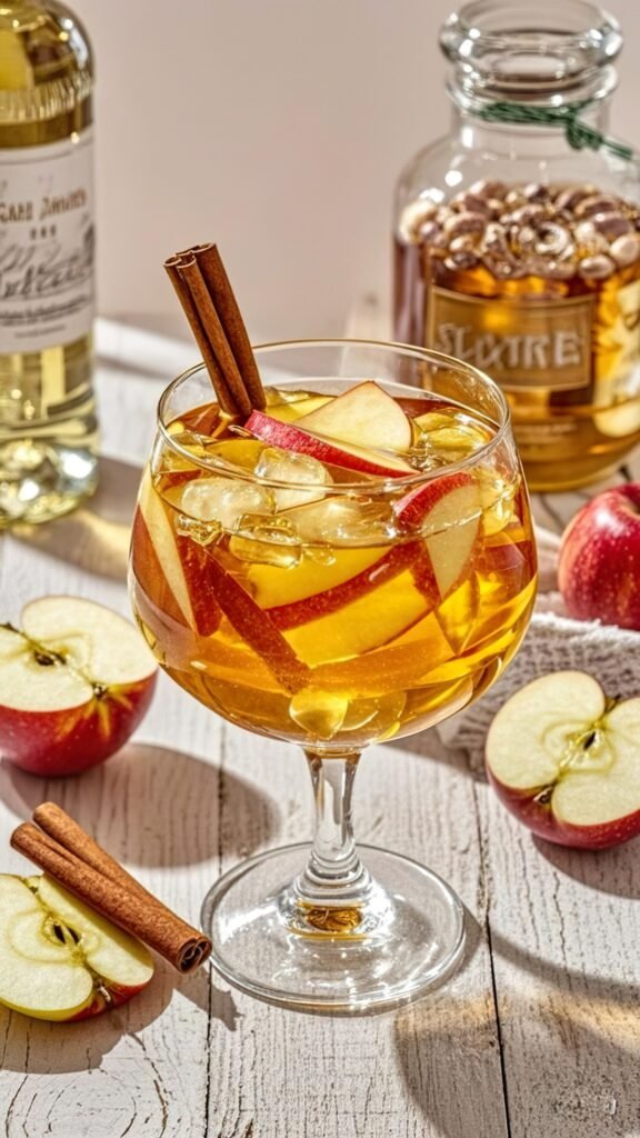 Apple Pie Sangria is a light, refreshing, and delicious Caramel Apple Sangria that’s perfect for any fall gathering. This easy recipe is always a hit at parties! Made with apple cider, caramel vodka, white wine, ginger ale, and more, we like to call it Thanksgiving Sangria because it captures the essence of autumn in a glass. While we have sangria recipes for every occasion, this one is our favorite!