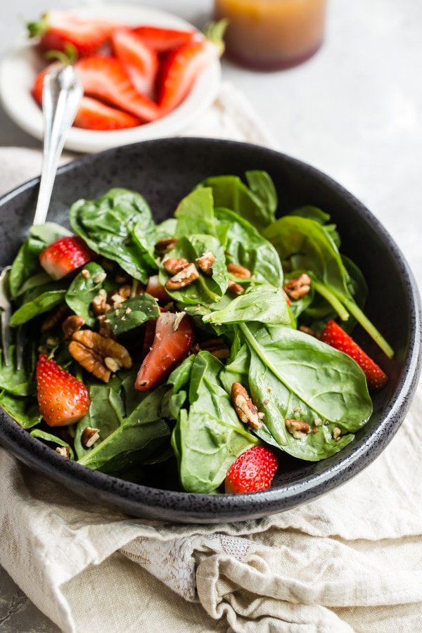 Strawberry Spinach Salad Recipe | Culinary Hill