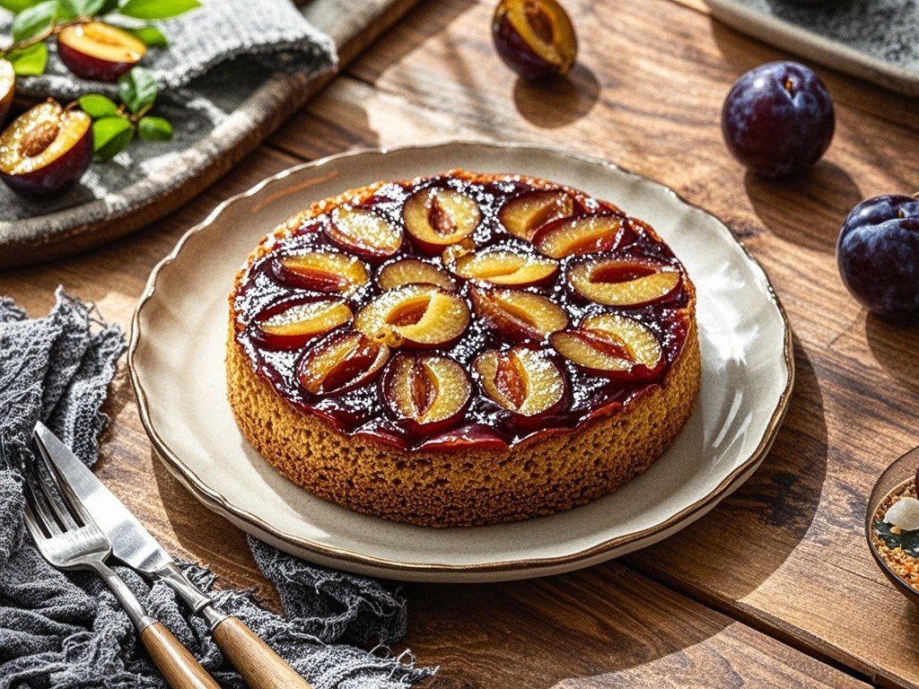 plum upside down cake mary berry