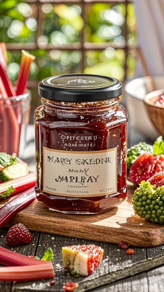 rhubarb and ginger jam mary berry
