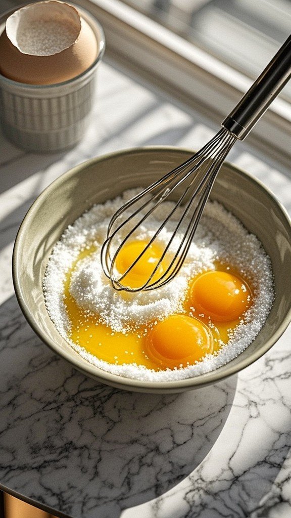 Whisk Egg Yolks