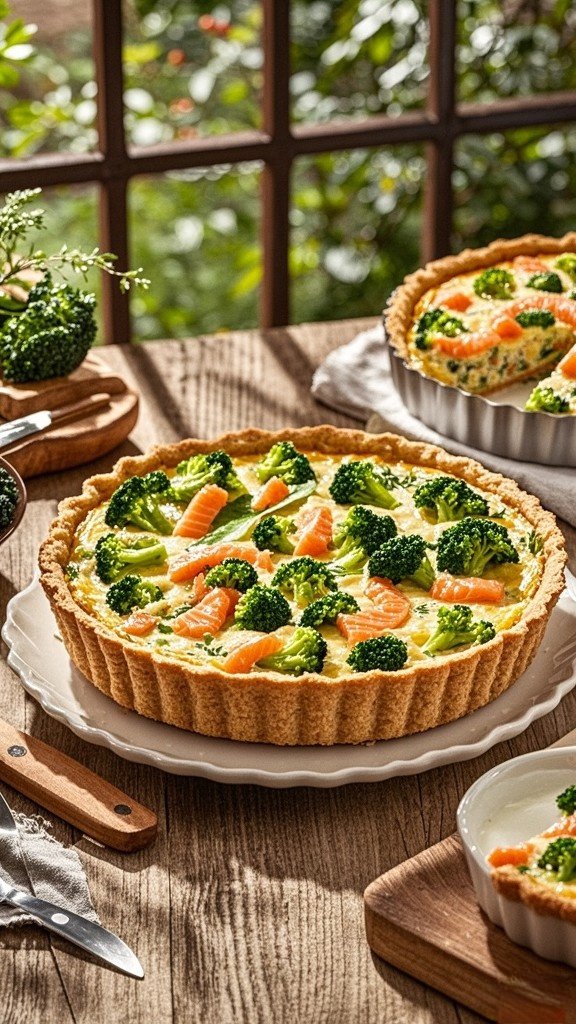 salmon and broccoli quiche mary berry
