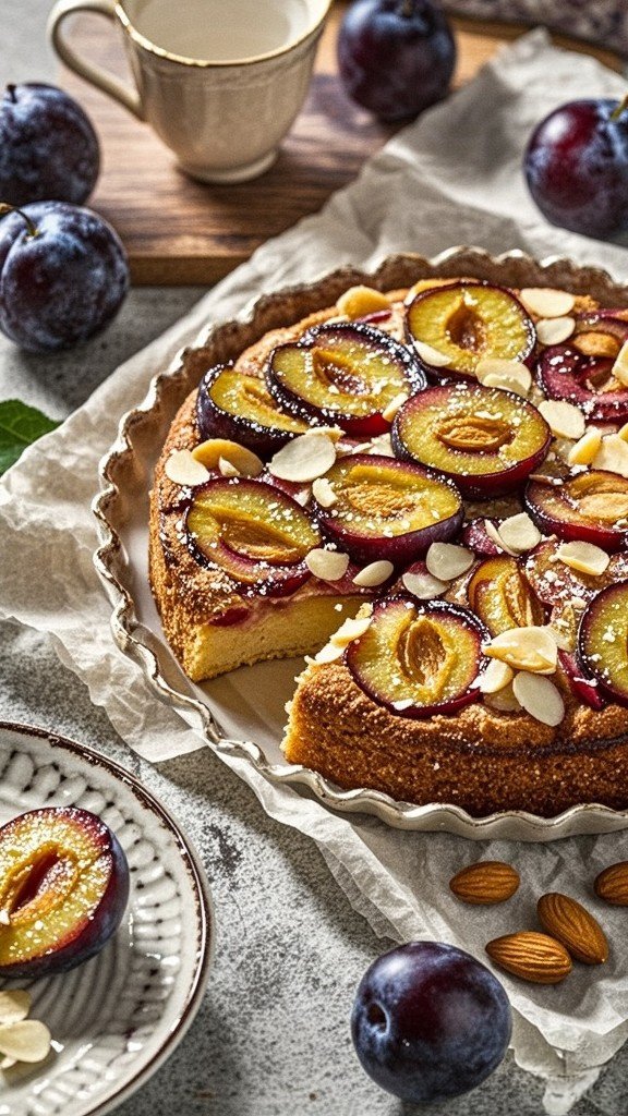 Mary Berry Plum and Almond Cake