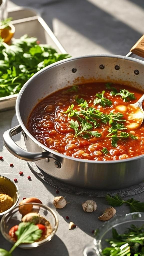 Add canned chopped tomatoes