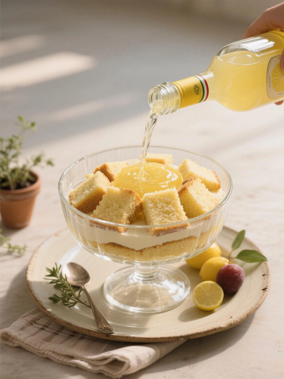 Drizzle with limoncello
