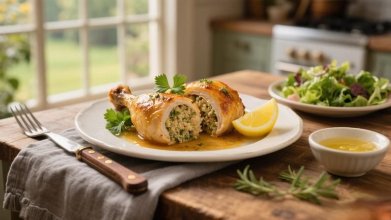 mary berry stuffed chicken thighs with lemon sauce