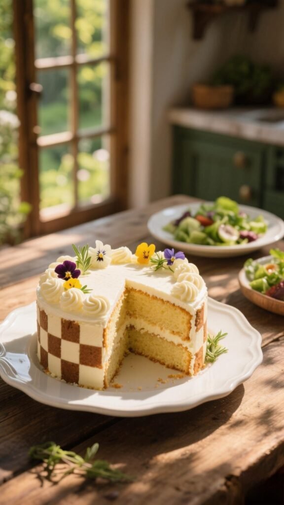 chequerboard cake mary berry